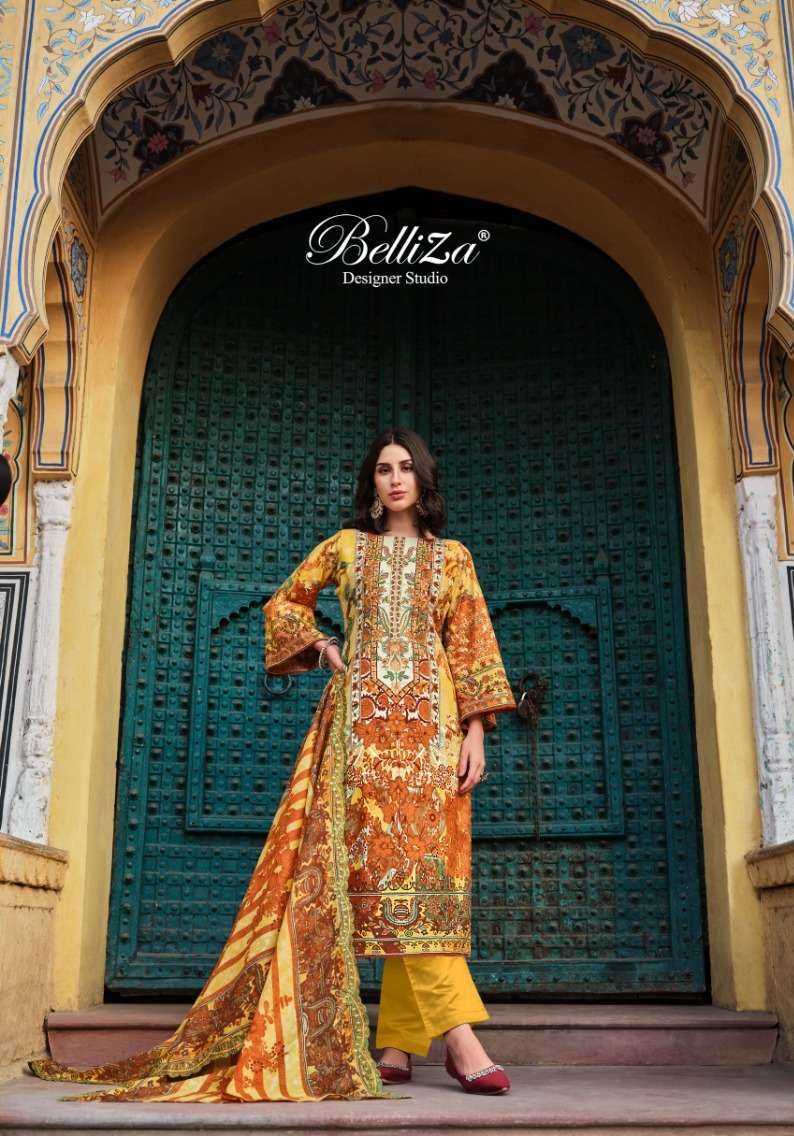 Belliza Guzarish Vol 4 Cotton Printed Dress Material Ladies wholesale market in Delhi