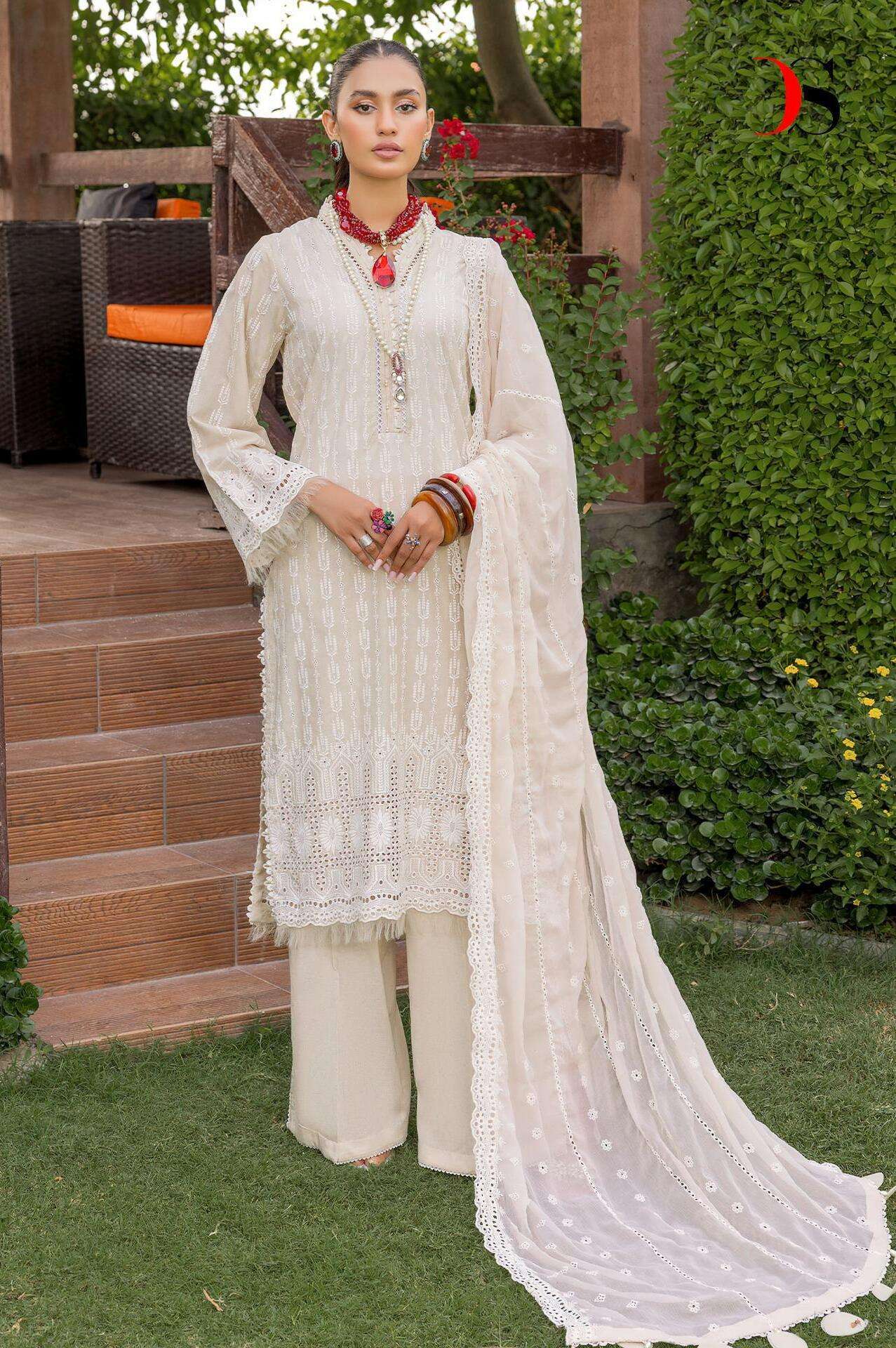 Deepsy Adans Libas Inlays 24 Vol 2 Embroidery Pakistani lawn suits wholesale in Delhi