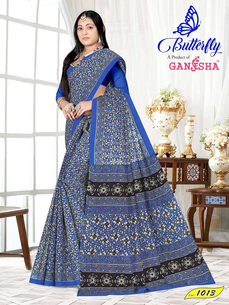 Ganesha Butterfly Vol-1- Cotton Sarees manufacturers in Ahmedabad