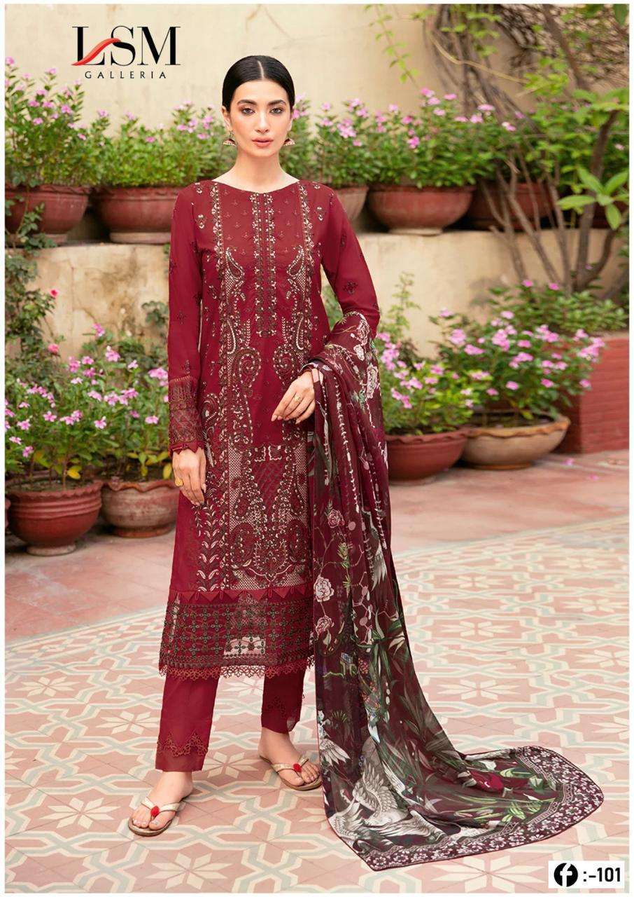 Fern Green cotton ladies dress material with mulmul dupatta | Kiran's  Boutique