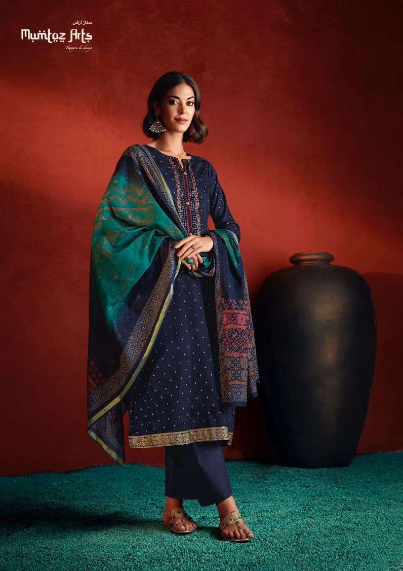 Mumtaz Hasinah Jam Satin Pakistani designer suits wholesale in Delhi
