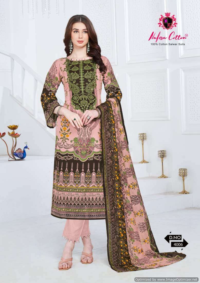 Nafisa Andaaz Vol-4 Cotton dress materials in Kolkata