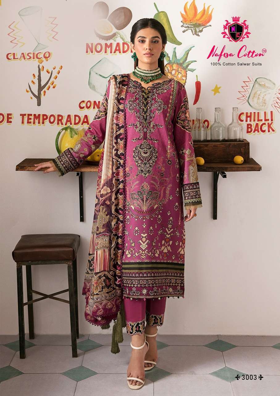 Nafisa Mehra Karachi Vol-3 Cotton Dress Material wholesale market