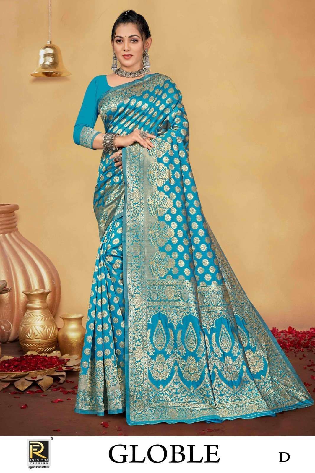 Ronisha Globle Banarasi Silk Saree wholesale price