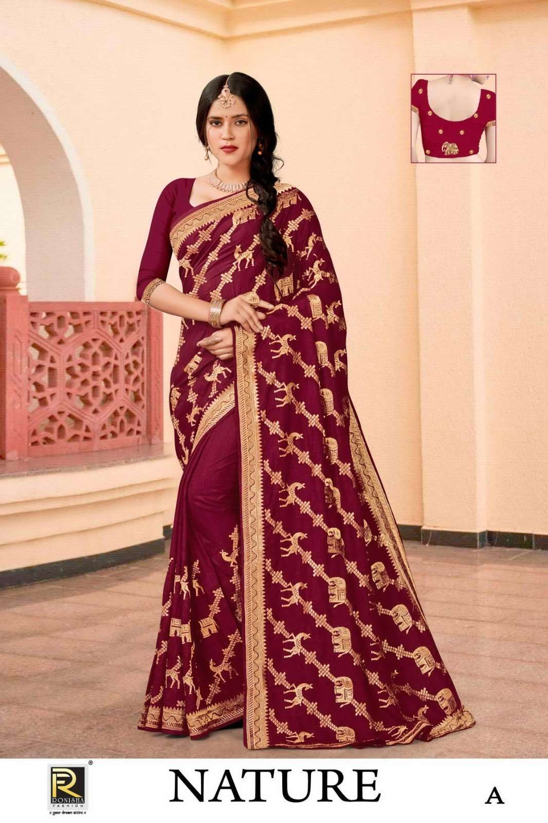 Buy M kaira offwhite semi tussur with weaving pattern with unstiched  blouse,soft wedding saree,ladies (PINK) at
