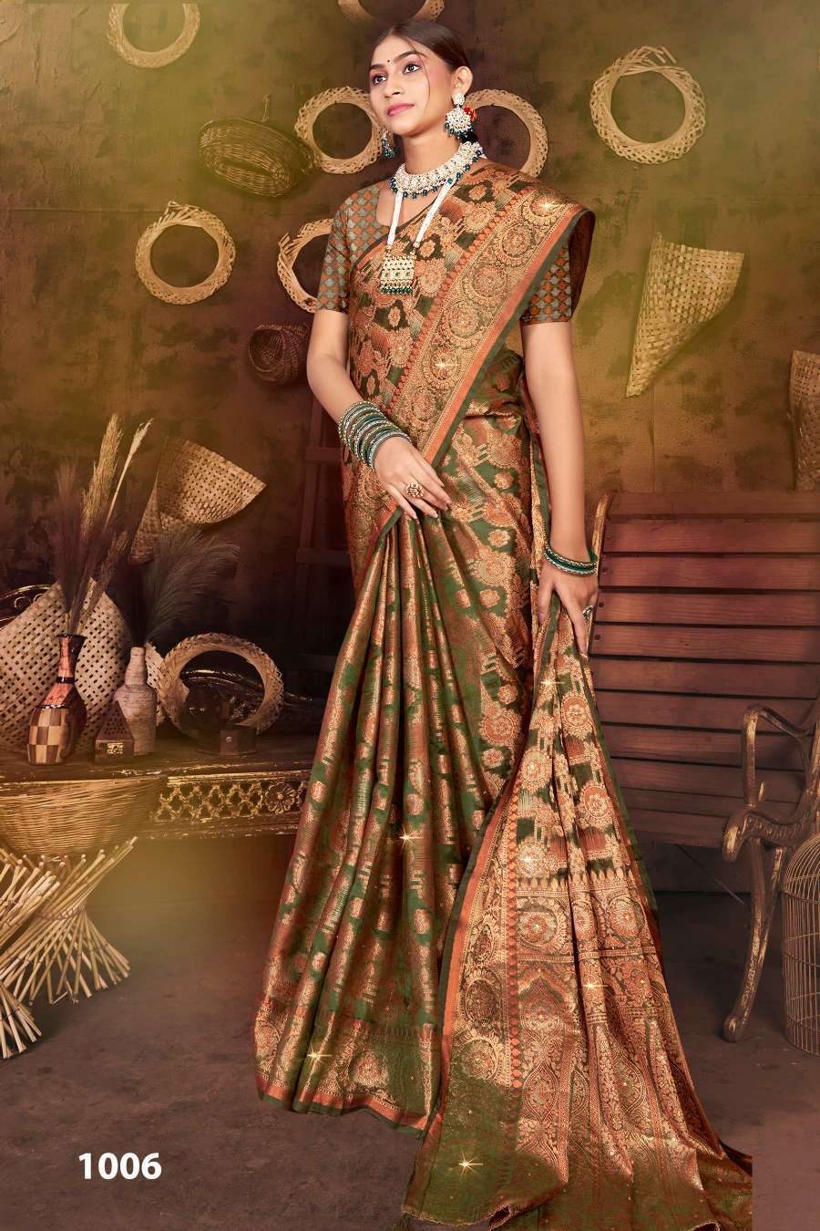 Saroj  Victoria vol.5 Soft organza Saree wholesalers