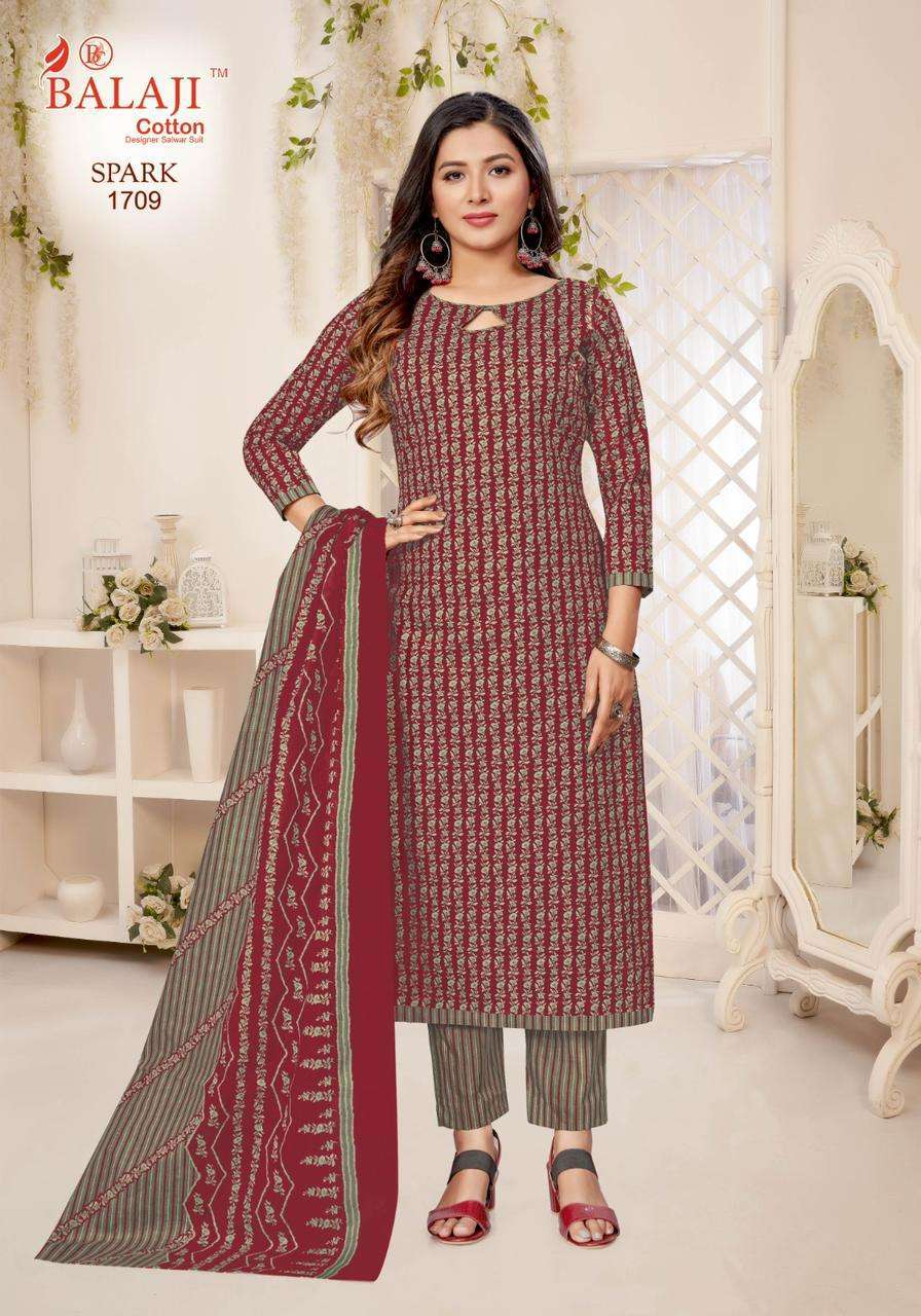 Balaji Spark Vol-17 – Cotton Dress material suppliers in Mumbai