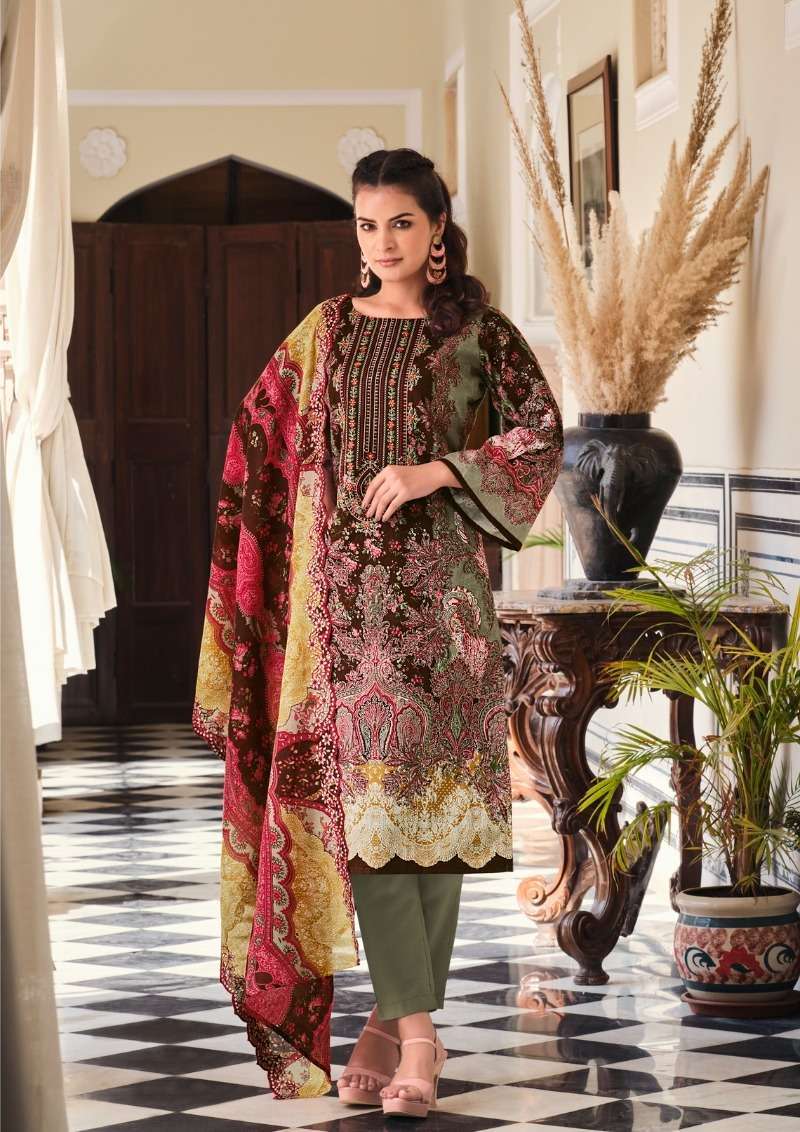 Belliza Guzarish Vol 7 Cotton Digital Printed Dress materials supplier in Surat