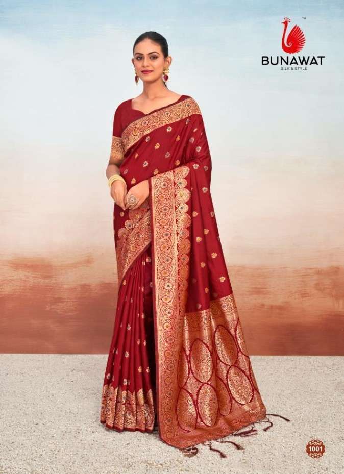 BUNAWAT Vanshika Wholesale silk saree online shopping