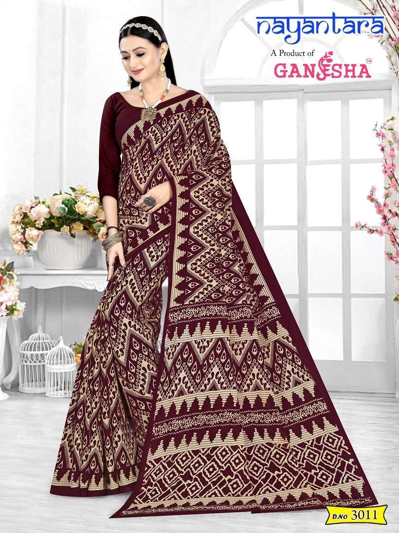Ganesha Nayantara Vol-3 – Cotton Surat saree suppliers