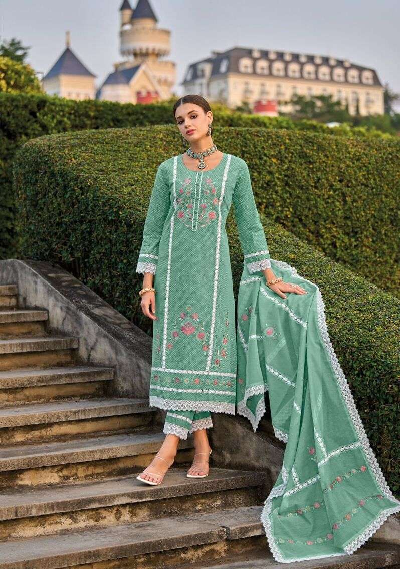 Ibiza Raysa Vol 2 Cotton Embroidered Wholesale market for salwar kameez in Hyderabad