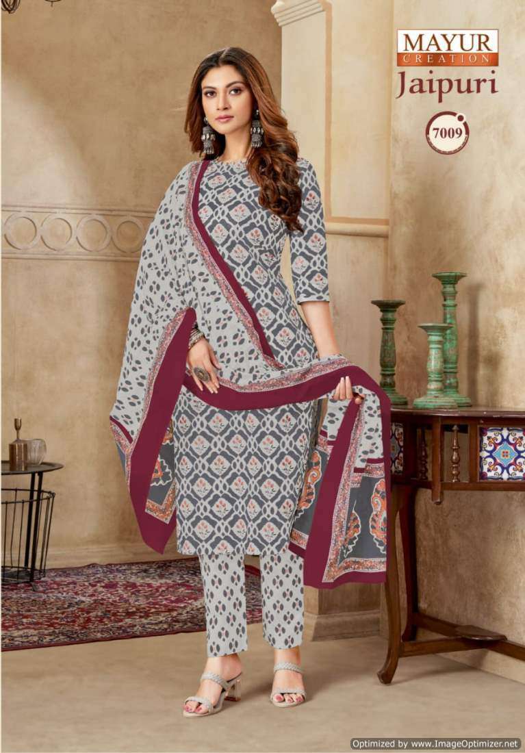 Mayur Jaipuri Vol-7 Cotton dress materials in gandhi nagar