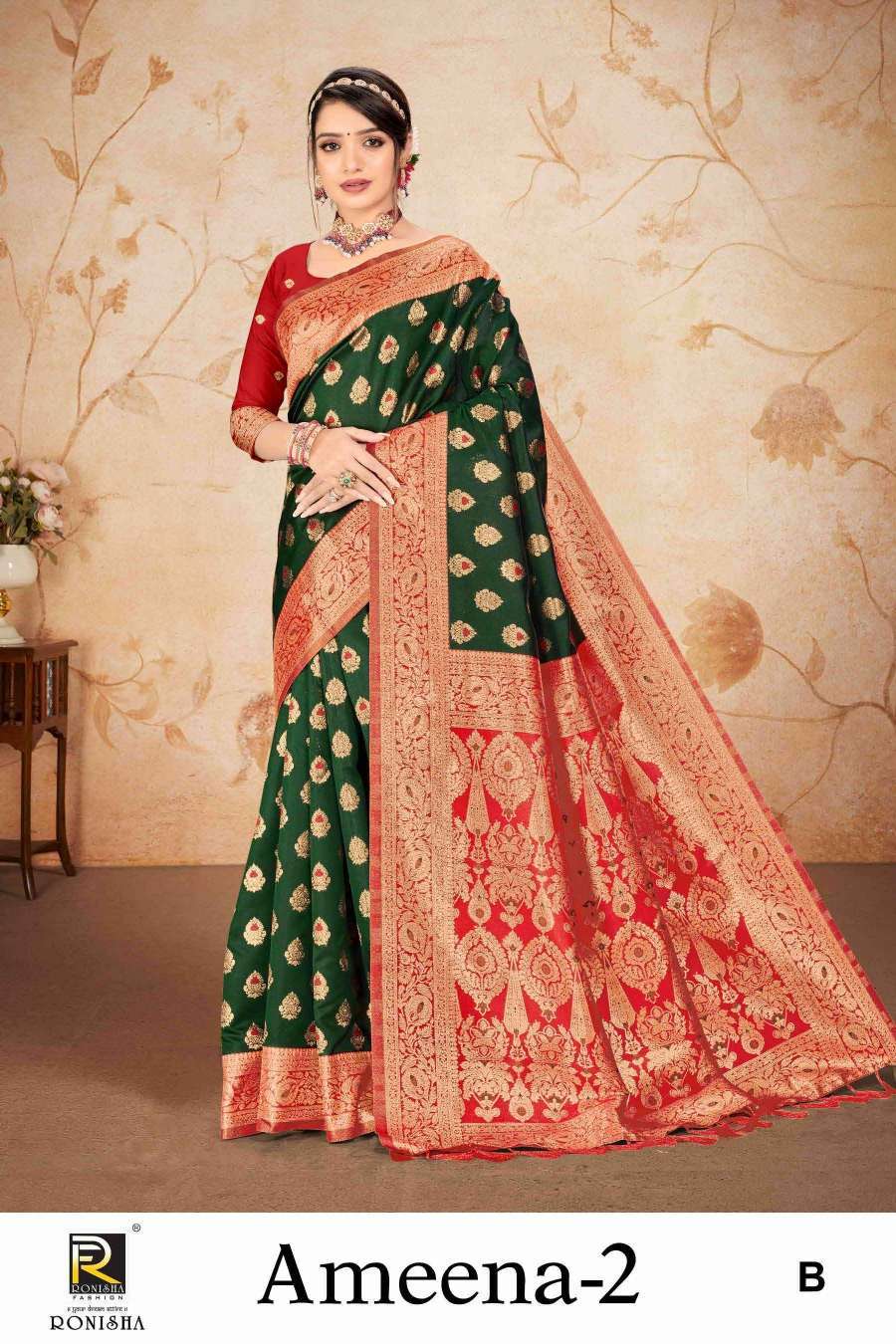 Ronisha Ameena-2 Banarasi Silk Saree Manufacturing Companies in India