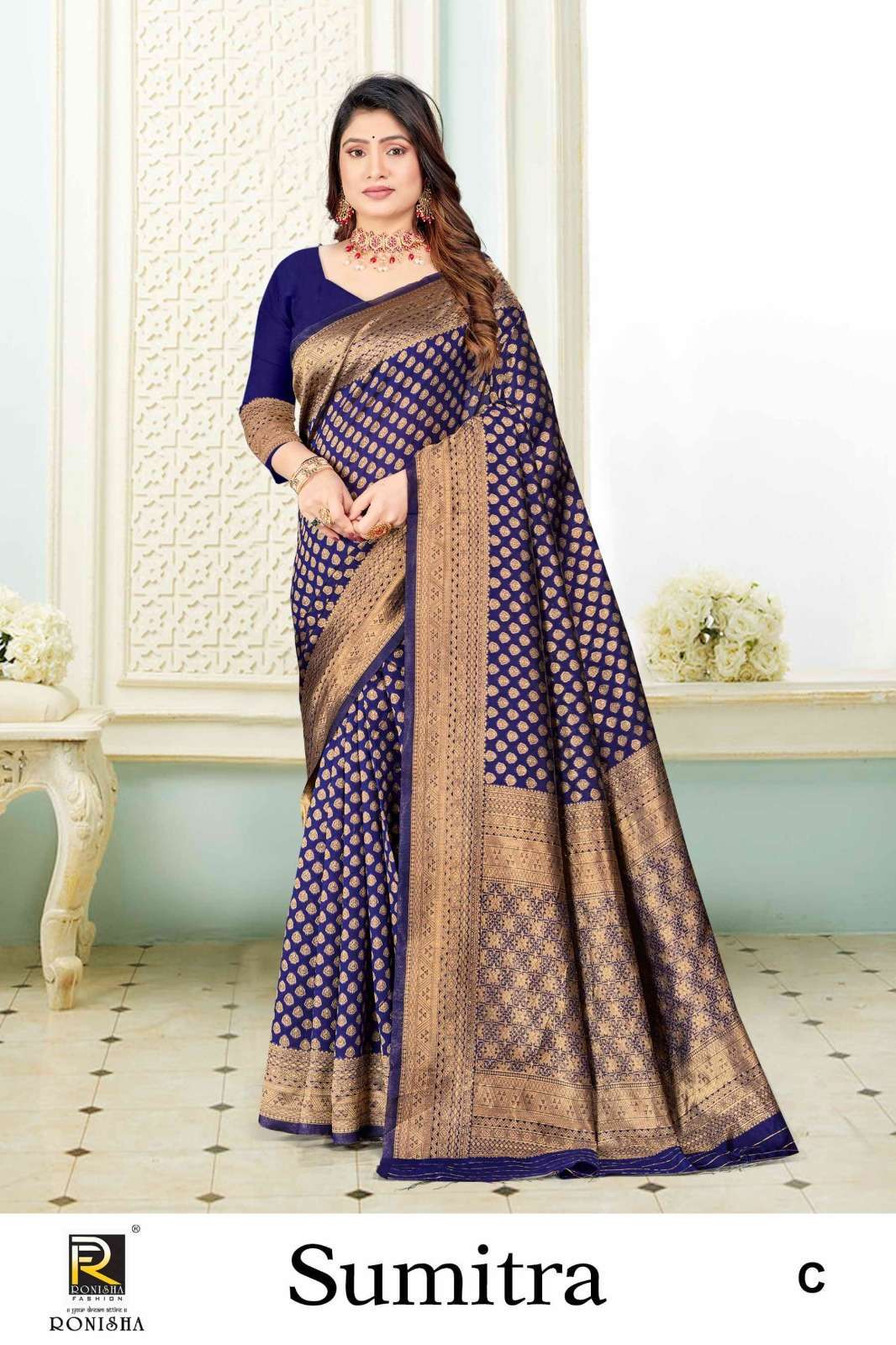 Ronisha Sumitra Banarasi Silk Saree bulk order