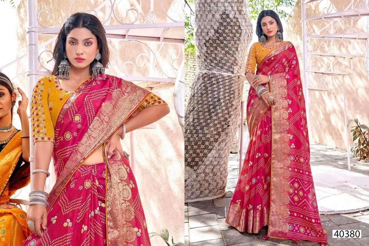 single saree 5d designer pink saree wholesale price in single
