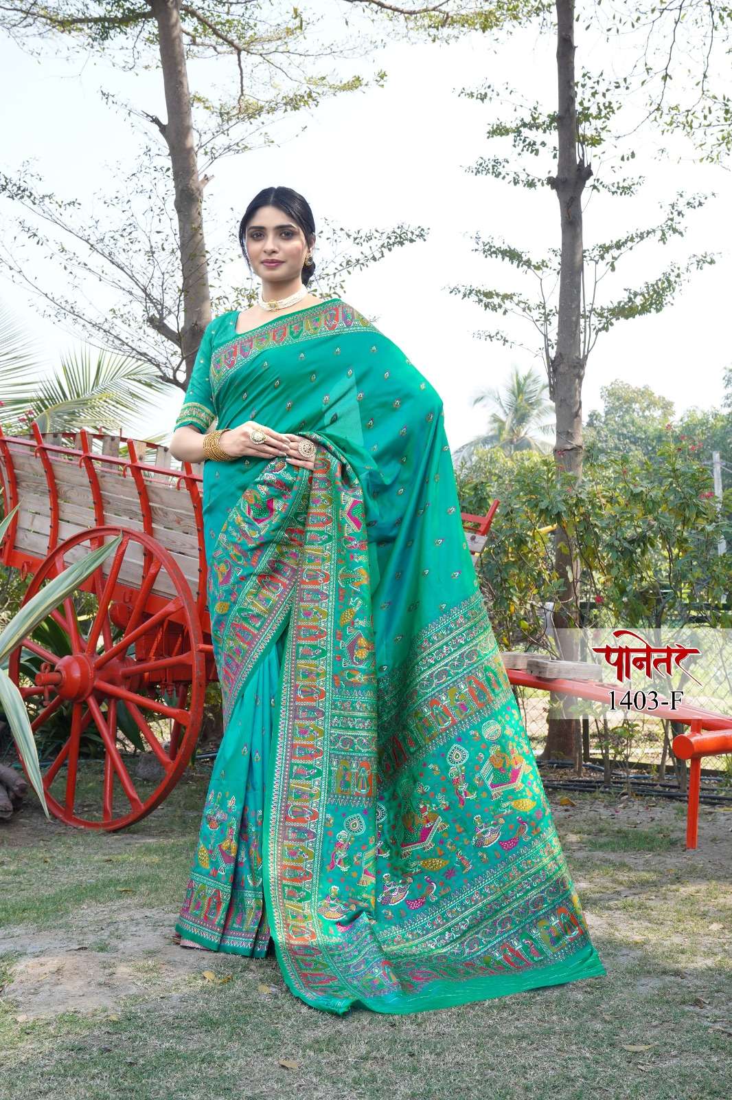 single saree 6 panetar pashmina silk saree wholesale in surat