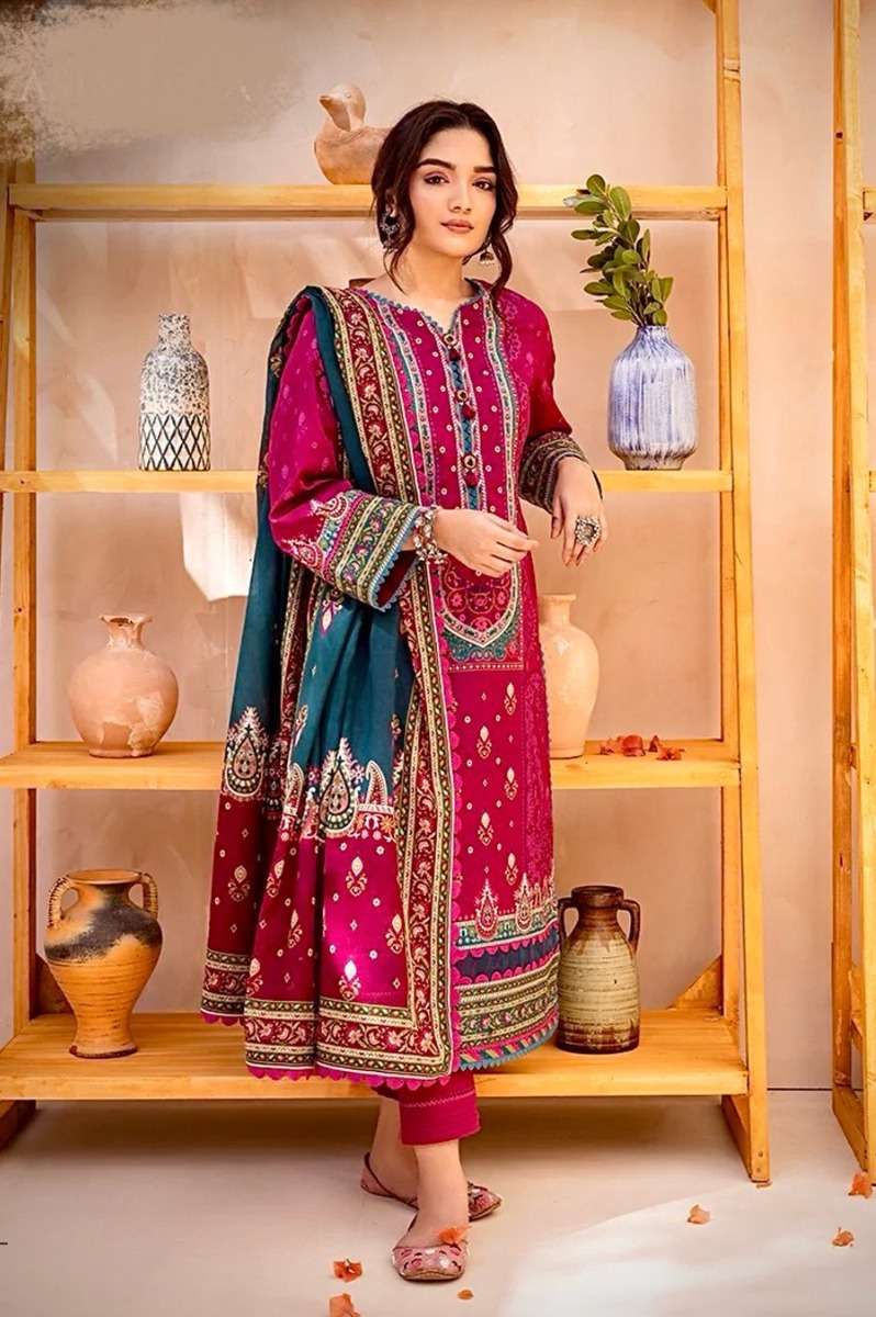 Anamsa 455 To 458 Cotton Salwar suits suppliers in Ahmedabad