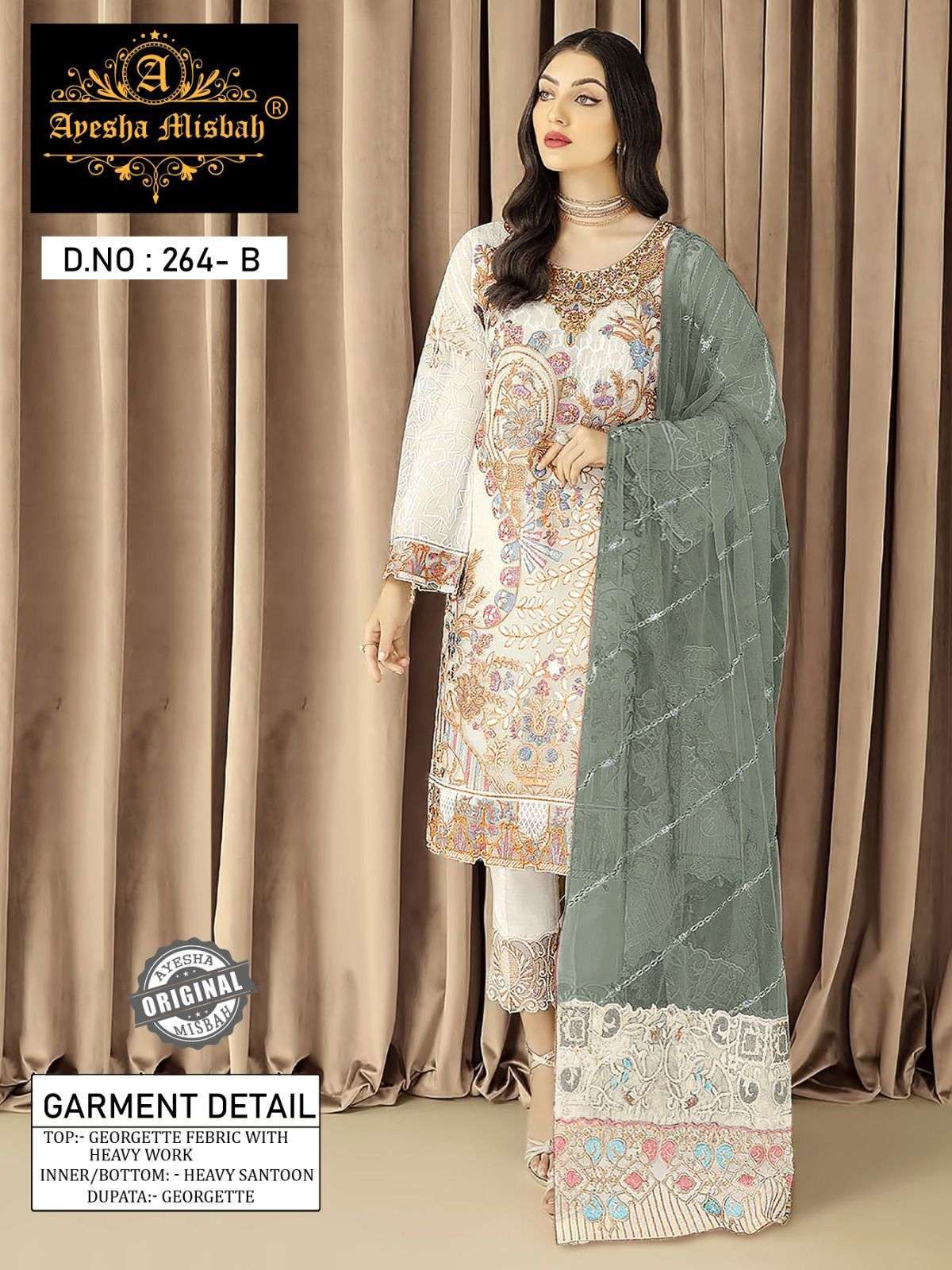 Ayesha Misbah 264 Pakistani georgette suits in Bangalore