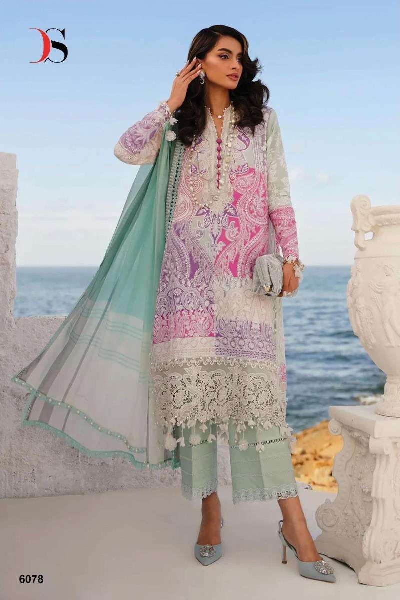 Deepsy Sana Safinaz Lawan 24 Vol 2 Cotton Dupatta Wholesale Pakistani suits in Ahmedabad