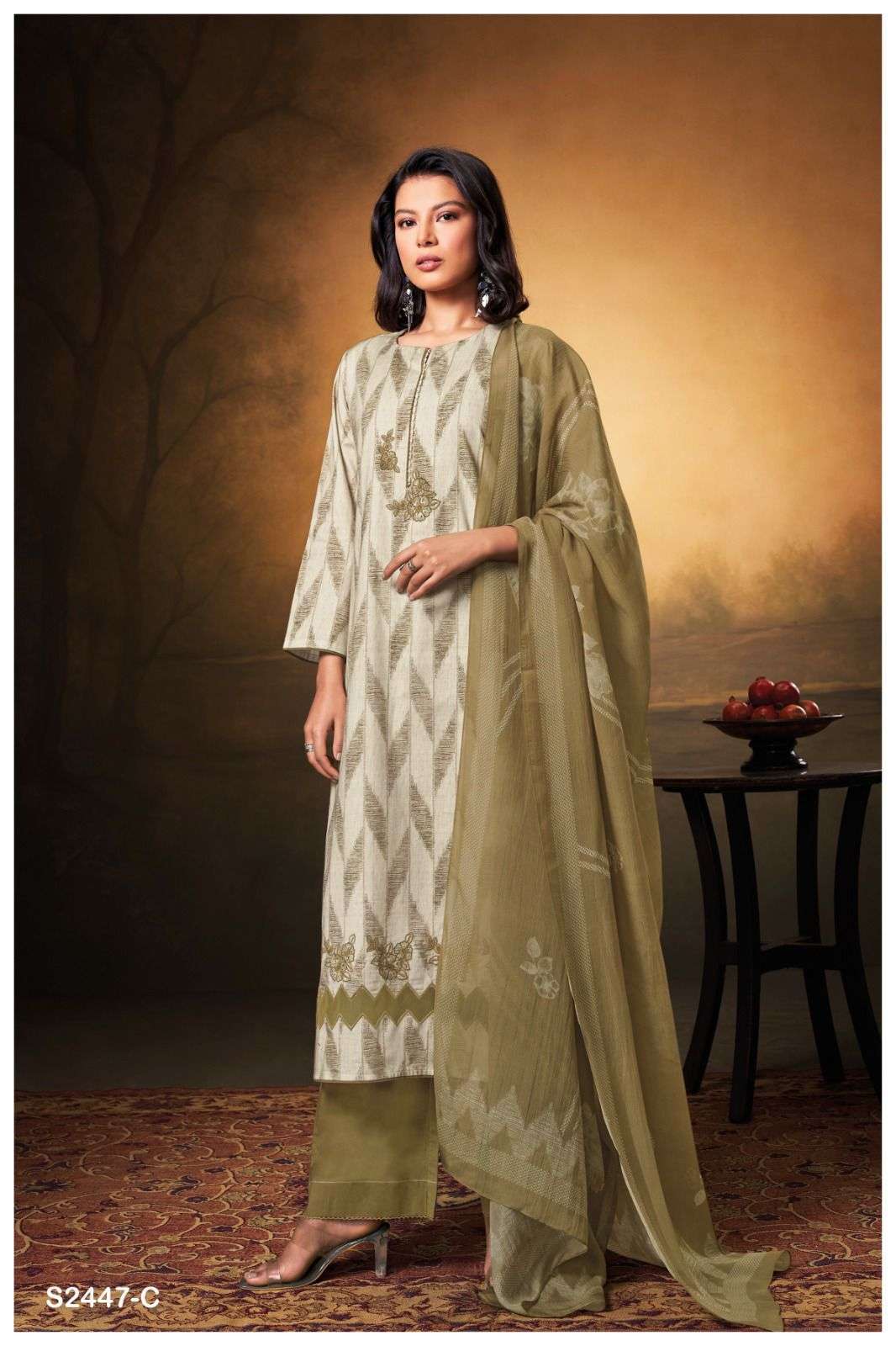 GANGA HUMSIHA 2447 Bulk dress materials suppliers in Kolkata
