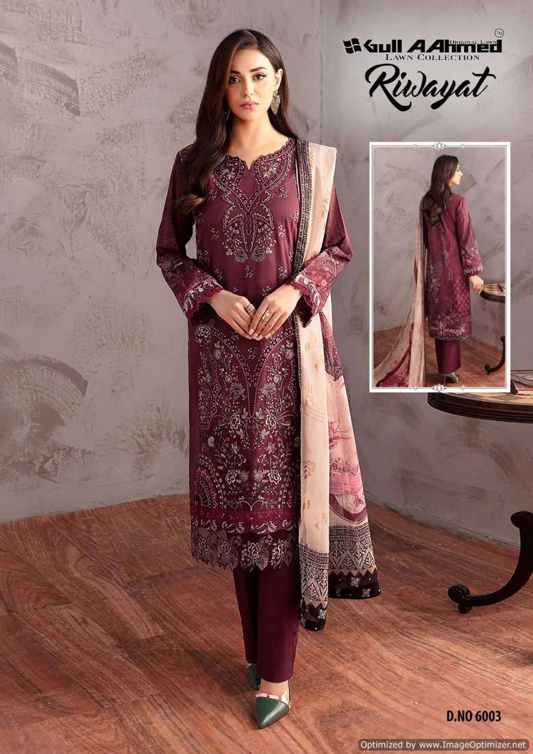 Gull A Ahmed Riwayat Vol-6 Unstitched dress material in Bangalore
