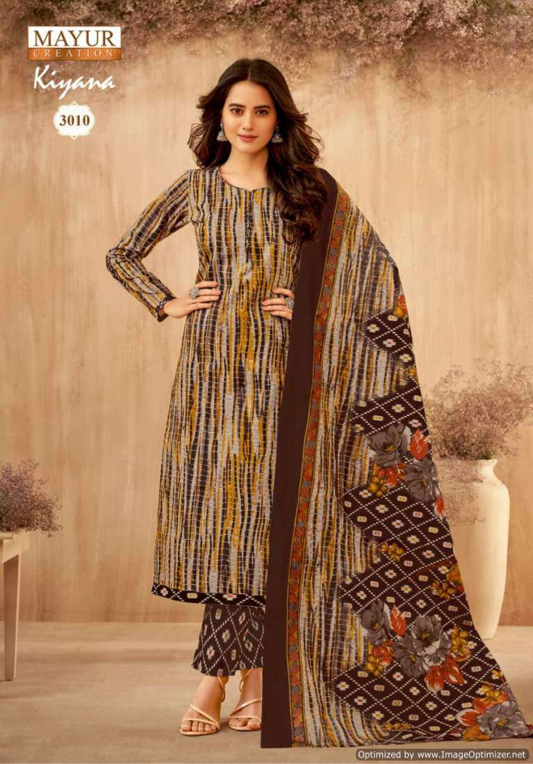 Mayur Kiyana Vol 3 Heavy Cotton Ladies Dress Material wholesale