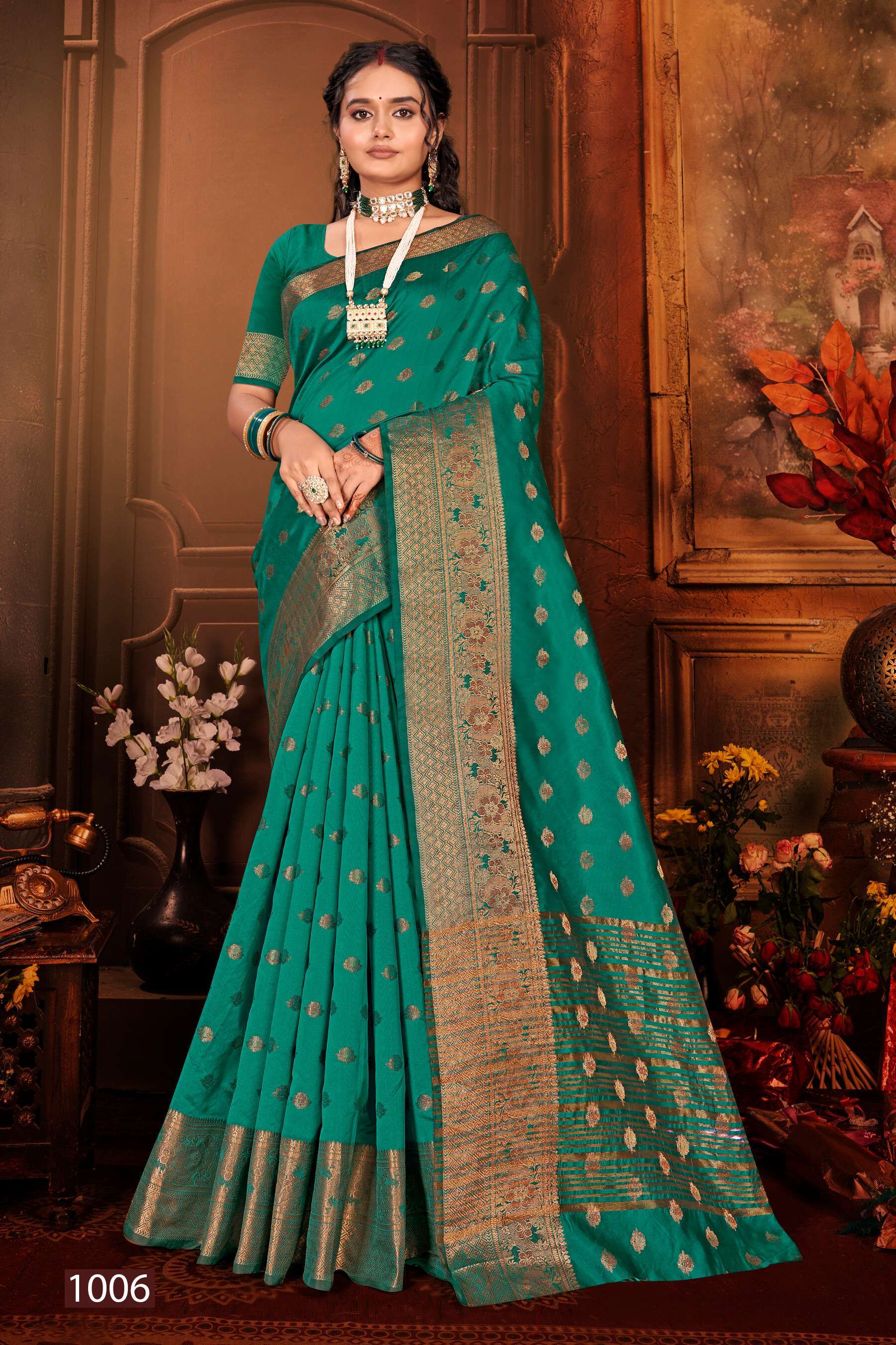 Saroj Jannat Vol.4 Soft silk saree chit pallu Wholesale sarees online shopping