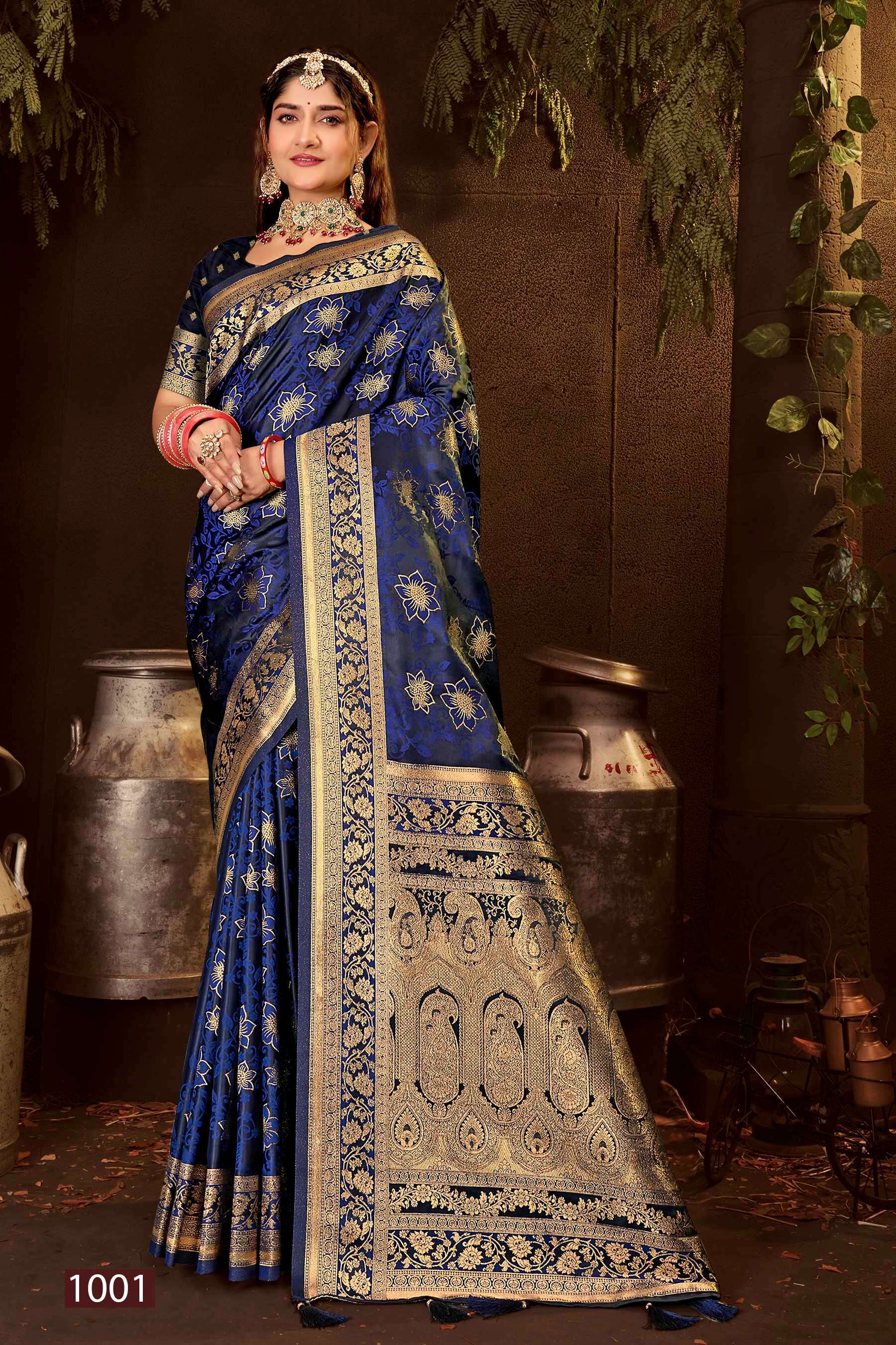 Saroj Royal Queen Vol.4 Satin Silk Wholesale sarees in Surat