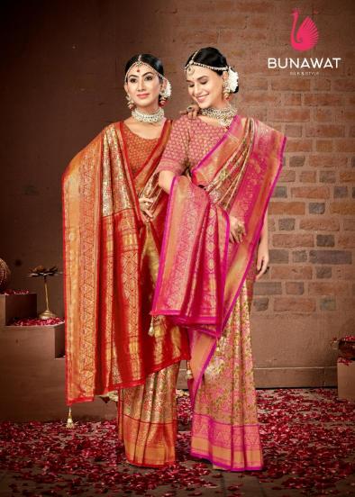 bunawat sheela vol 32 banarasi silk zari weaving silk saris wholesaler