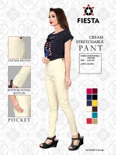 Fiesta Viscose lycra fabric Strachable pants manufacturers