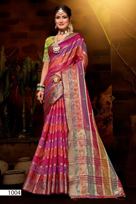 Saroj Kritika Swarovski vol.1 Organza silk Wholesale sarees in Kolkata for wedding