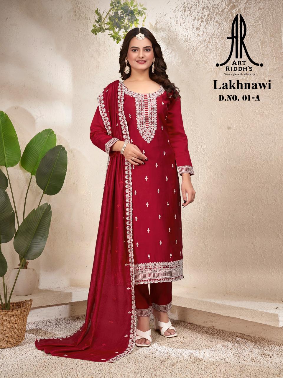 artriddhs 01A lakhnawi kurta sets wholesale collection surat