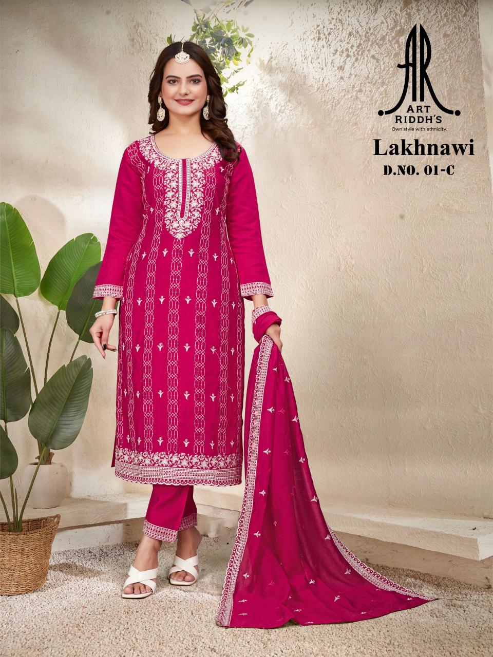 artriddhs 01C lakhnawi kurta sets Wholesale Readymade Garments From India