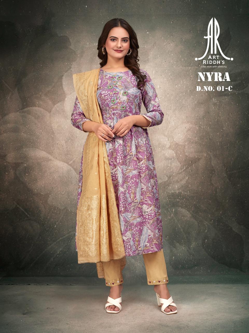 Artriddhs 01C nayra cut kurti sets Indian wholesale readymade garments online