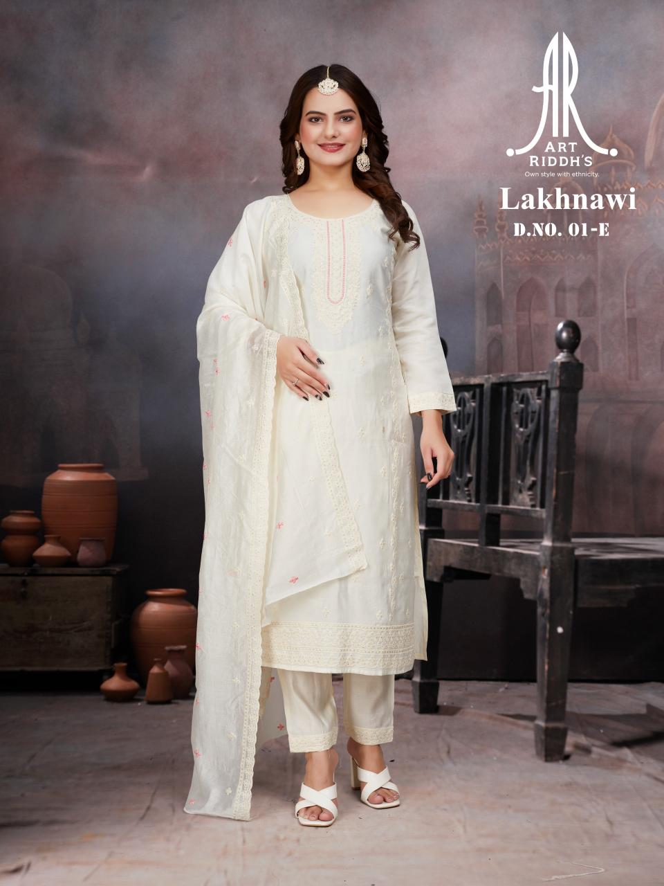 Artriddhs 01E lakhnawi kurti sets Wholesale Collection in india