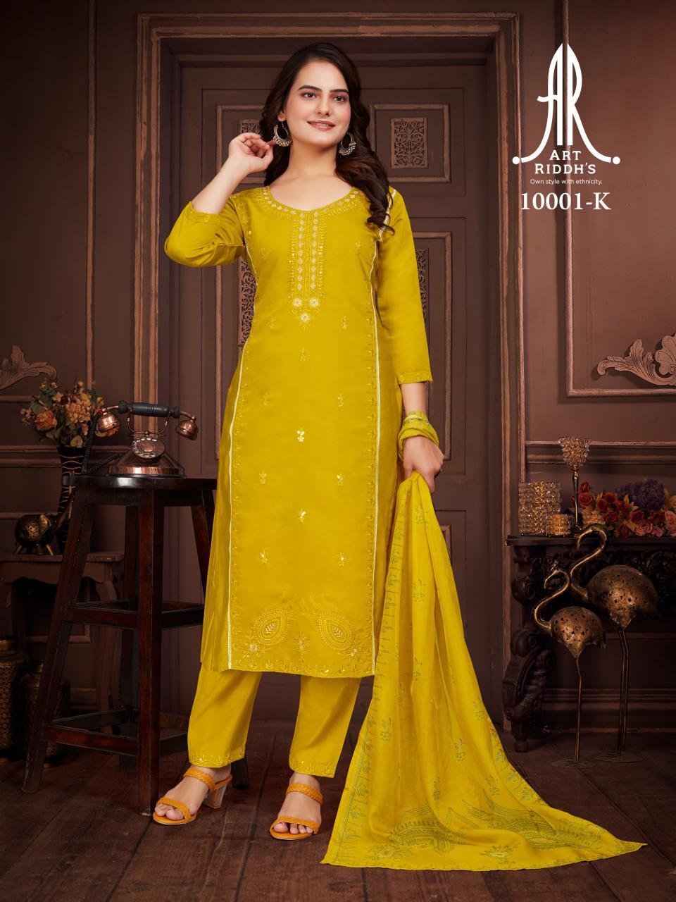 Artriddhs altina 10001K kurti pent duppta wholesale india