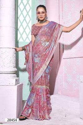 Vallabhi Sanchali Vol 5 Georgette Printed Saree online shopping India