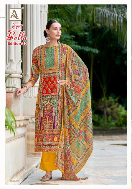 Alok Bella Vol 10 Indian traditional dress materials