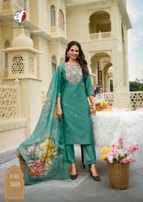 Anju Fabrics Desi Dhaga Pink Kurti wholesaler in India