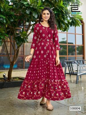 BLUE HILLS Bournvilla Vol 10.0 Kurti exporters India