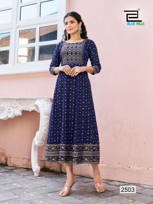 Blue Hills Womaniya Vol 25 Wholesaler of Kurtis in Surat Gujarat