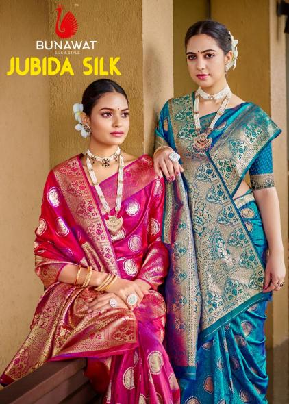 bunawat jubida sIlk wedding festival wear silk fabric saree collection