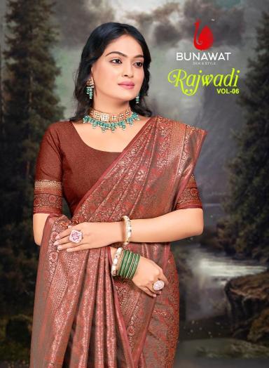 bunawat rajwadi vol 06 zari weaving banarasi silk saris wholesaler