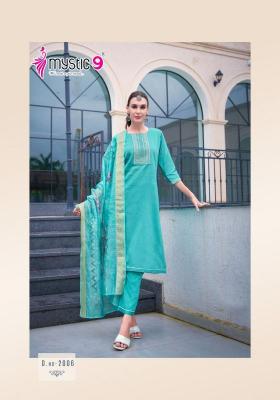 Mystic 9 Rich Gold Vol 2 Kurtis Manufacturers in Hyderabad