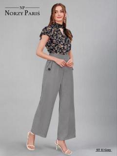 Norzy Paris Tipsy ST 11 grey Trouser Pant Western Clothing