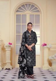 Radhika Azara All Black Wholesale dress materials for women