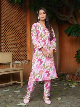 Sabella 3007 Printed Cotton co-ord set Bulk kurtis in Kolkata