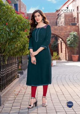 Wooglee Ananta Black Online kurti wholesale