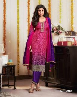 Artriddhs Bt 7045 Beautiful Chinon Salwar Kameez manufacturers in Gujarat