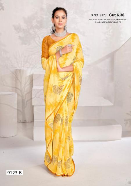 INDER SILK MILLS AKRUTI 9123 Affordable saree collections